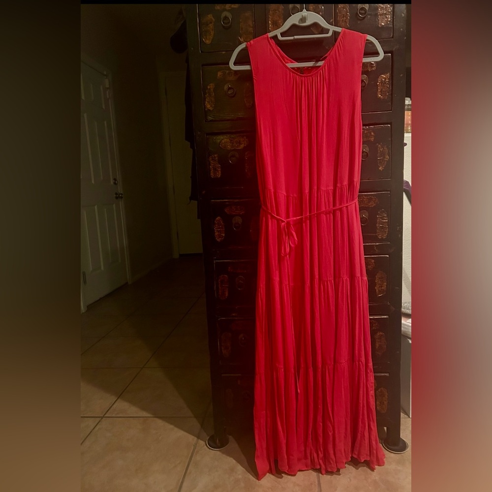 Banana Republic Red Maxi Dress